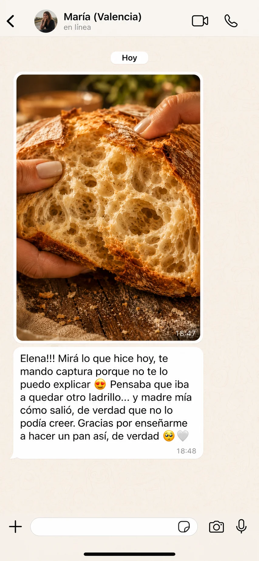 Resultado de alumna del Método Elena