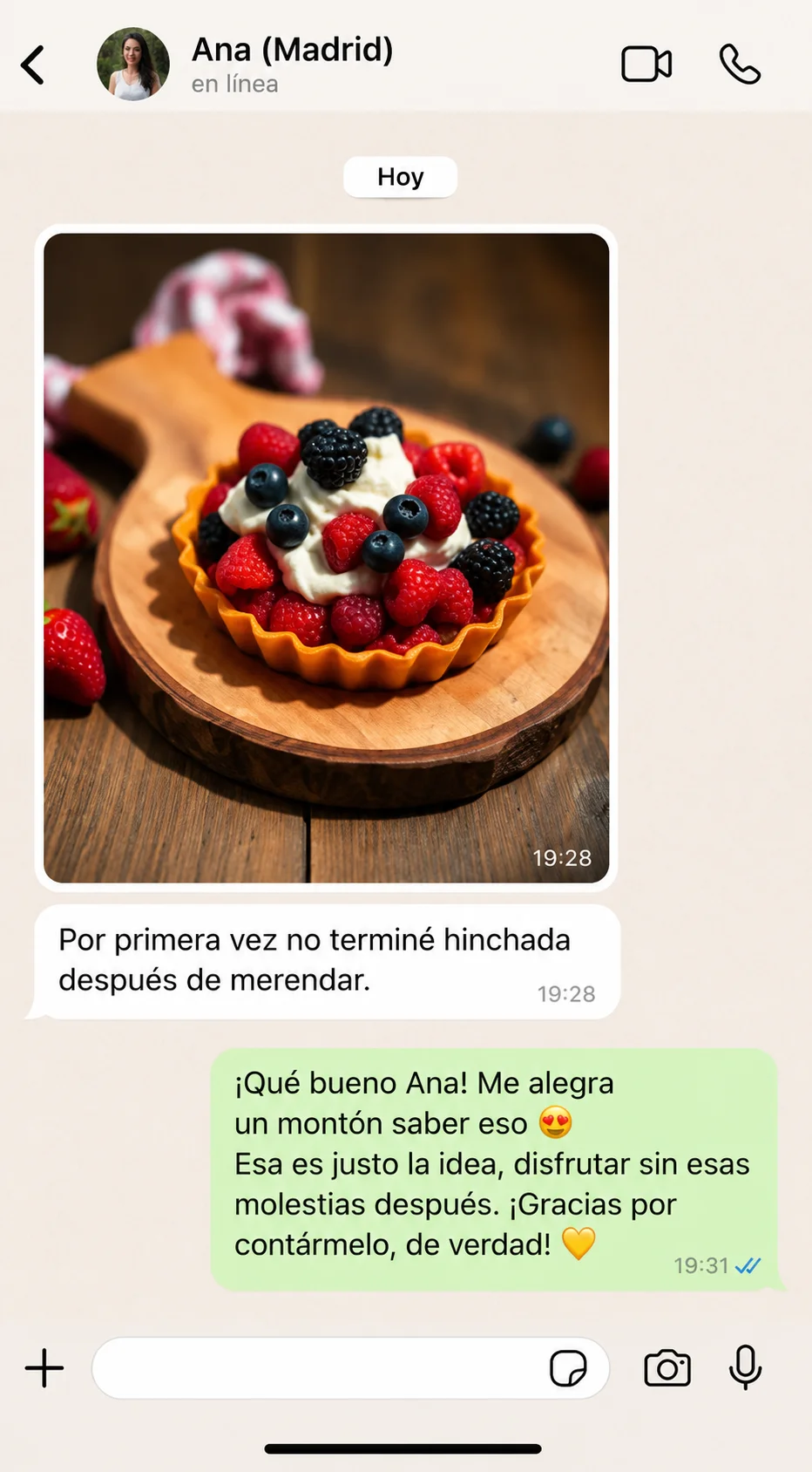 Pan horneado por alumna del Método Elena
