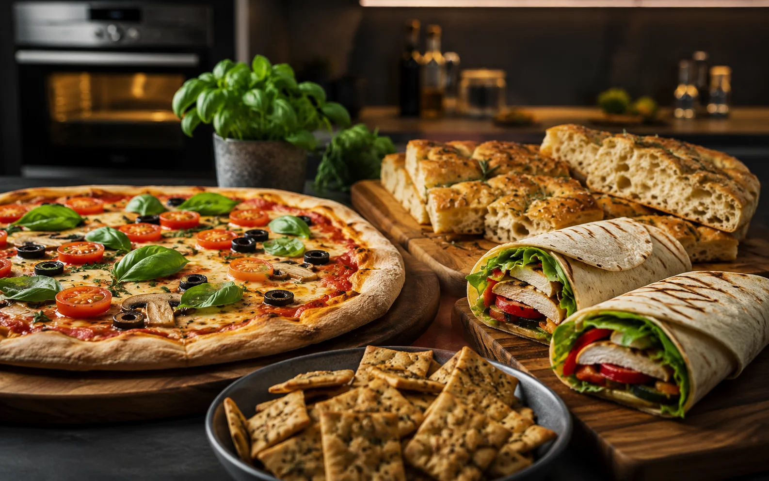 Pizzas y Wraps