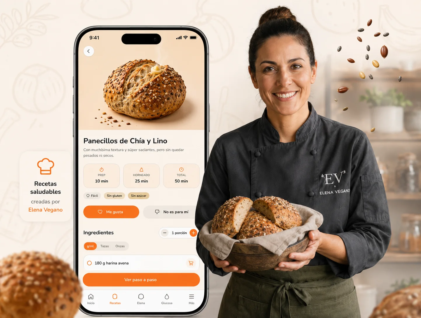 Las recetas del Método Elena en el móvil